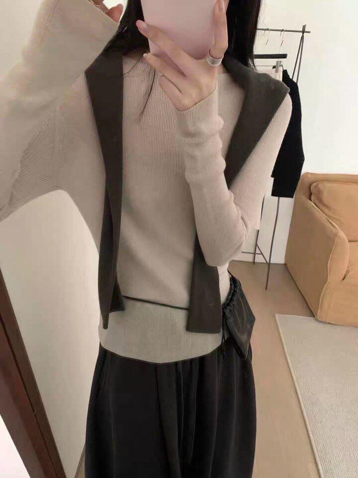 𝐞𝐠𝐠经典细羊毛无感领打底衫！💰24