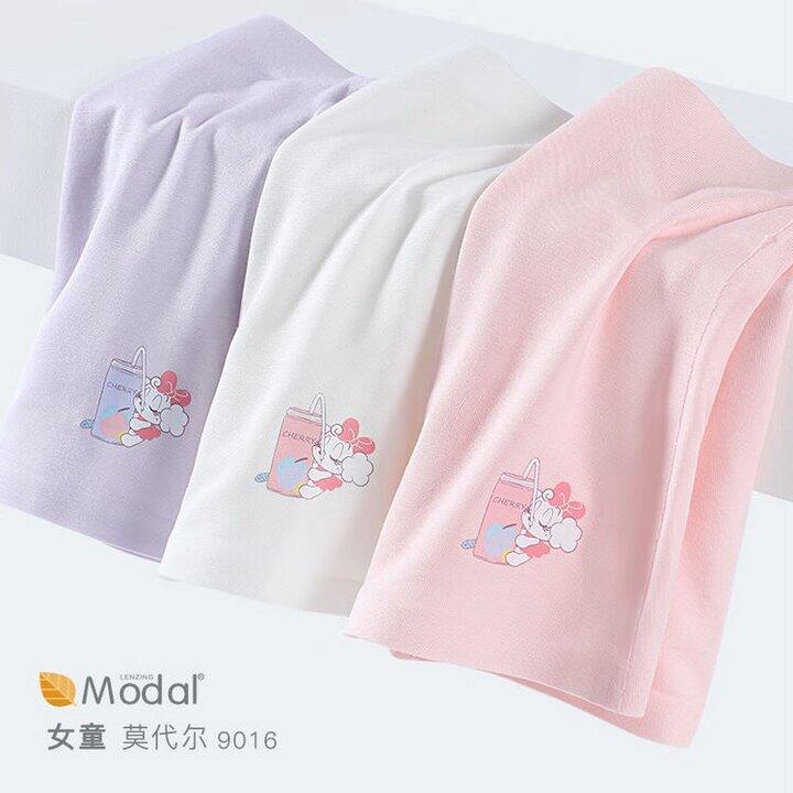 巴布豆 女童莫代尔抑菌裆内裤