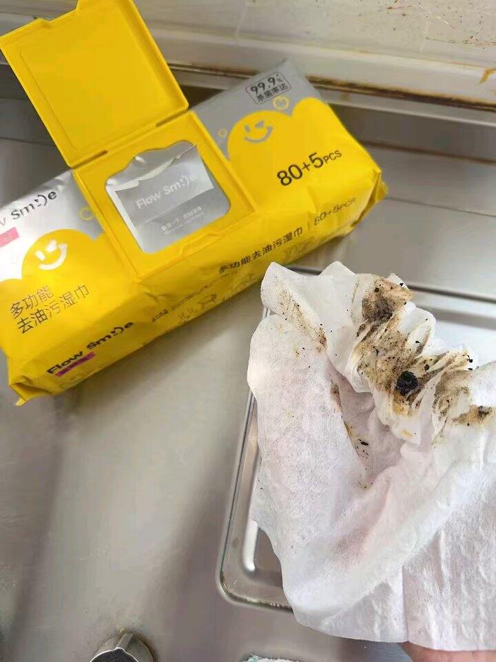 好价，6.6/包❗️爱舒柔 厨房湿巾85抽 很好用！纸很大张