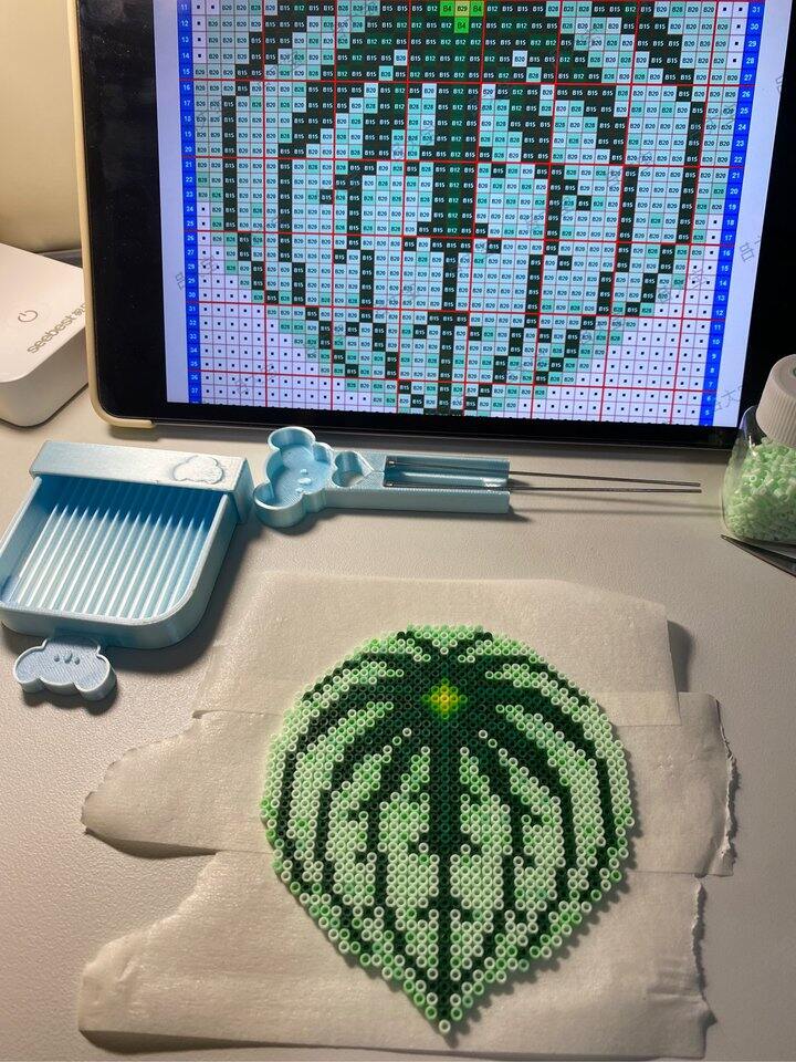 西瓜皮拼豆