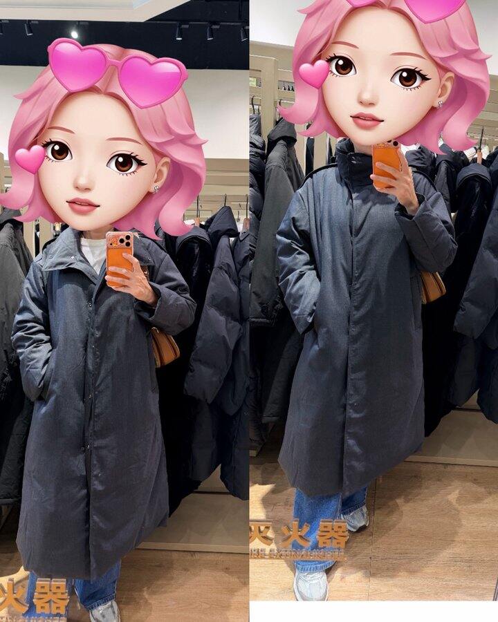上条路况less的鹅绒服
