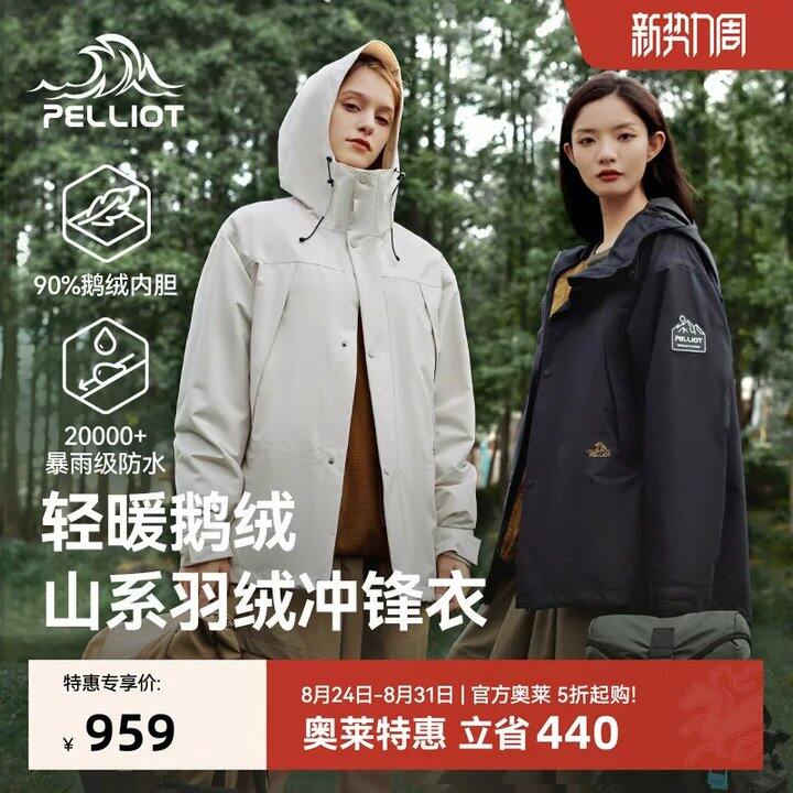 伯希和三合一羽绒冲锋衣💥 638，鹅绒！