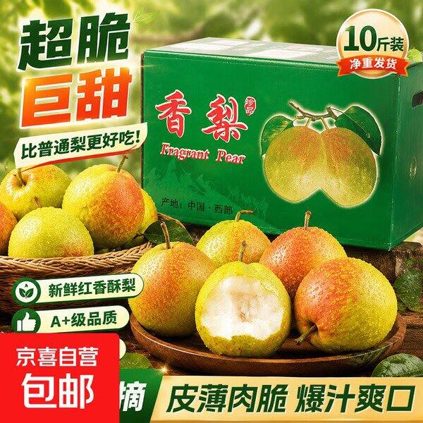 【京东】山西红香酥梨水果新鲜整箱10斤 14包邮