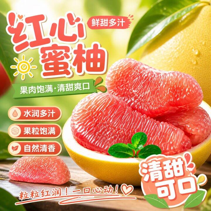 福建蜜柚4.5斤14.9