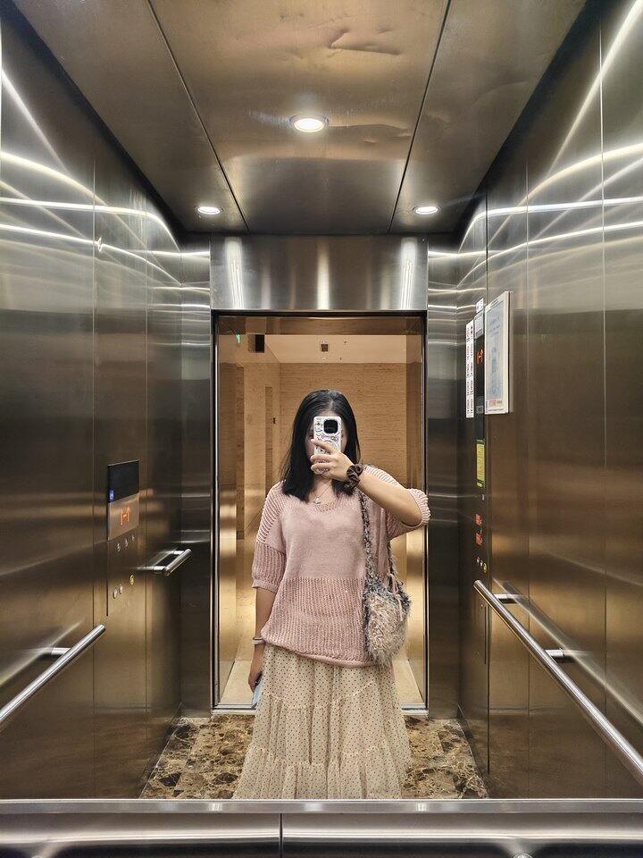 最近总是穿粉色