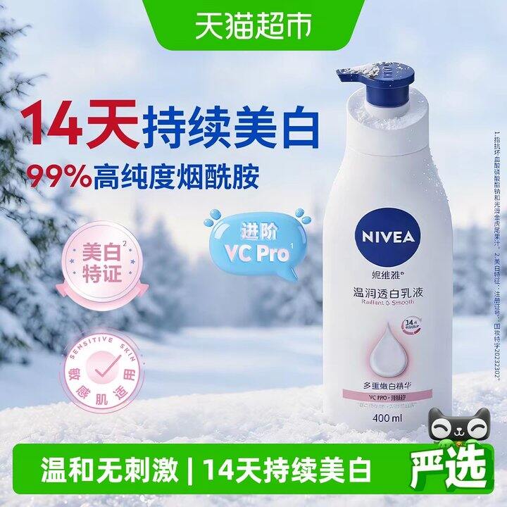 妮维雅烟酰胺美白身体乳丨19.33