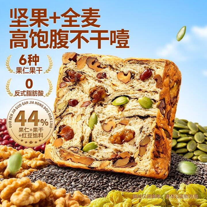 三只松鼠坚果吐司，15.9