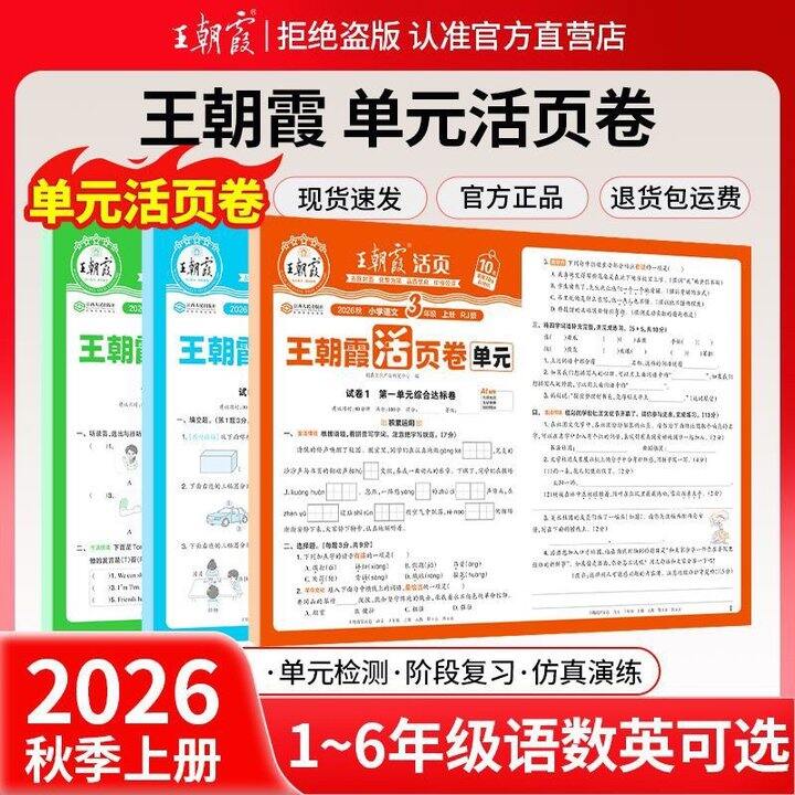 小学生课后单元测试卷分享