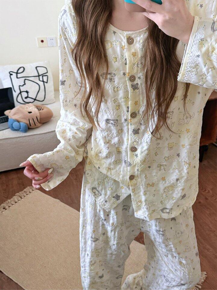 早秋泡泡纱软萌家居服系列！💰49.9