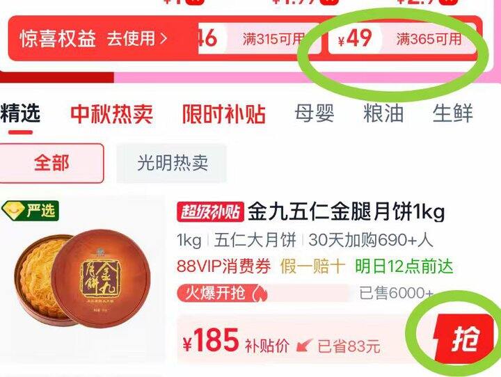金九五仁金腿吴川大月饼