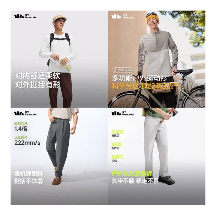 蕉下秋冬服饰5折🈴集