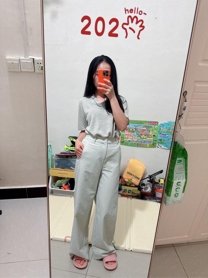超级显腿长的遮胯阔腿裤