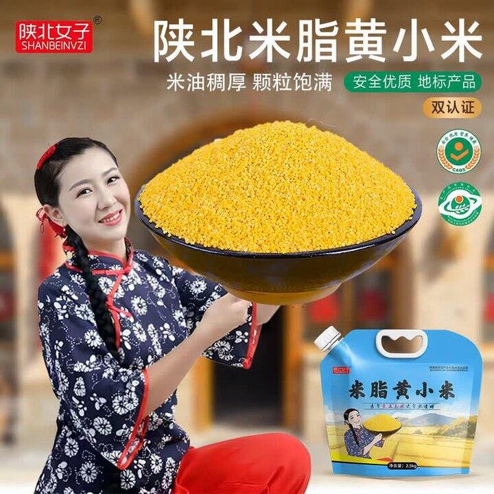 陕北女子 米脂黄小米