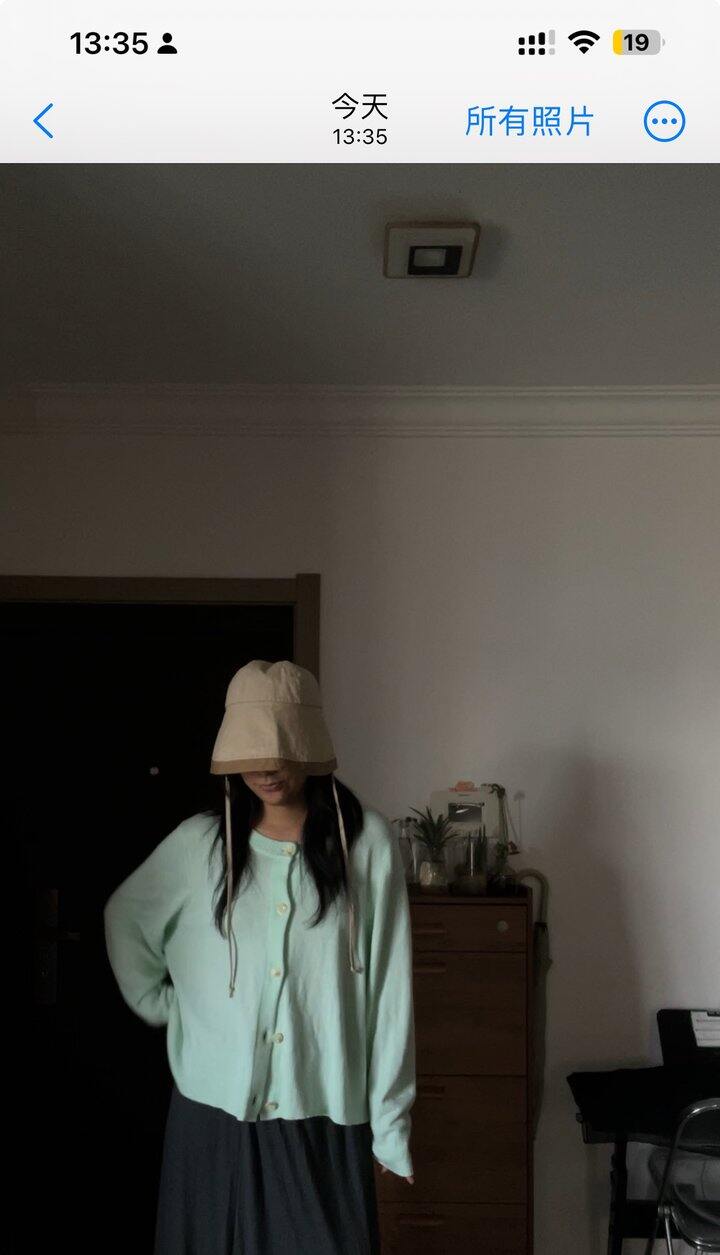巨美24的棉线开衫