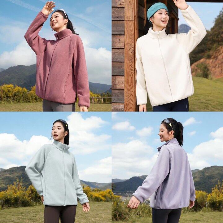 雪中飞摇粒绒外套
