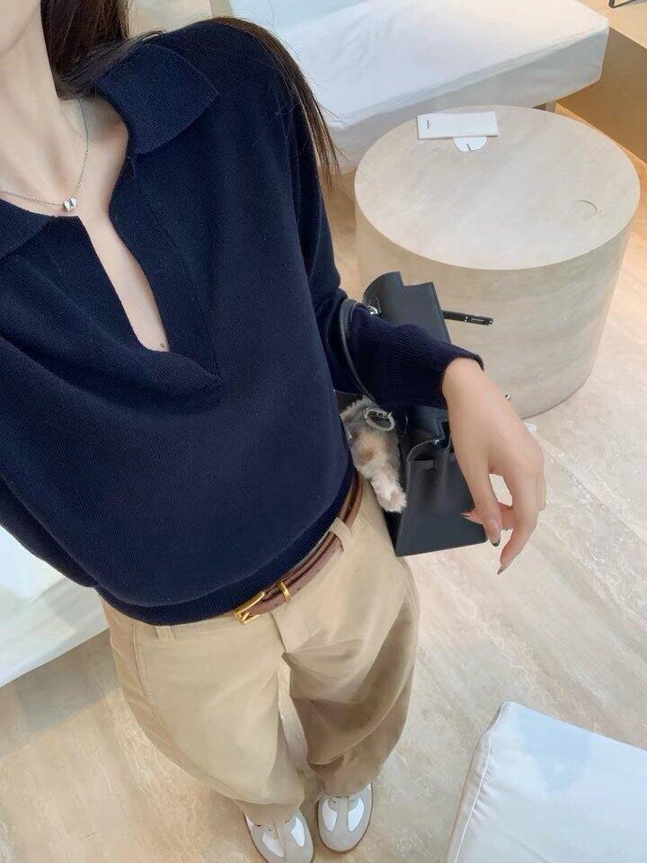 老钱风蚕丝羊毛polo衫！💰89