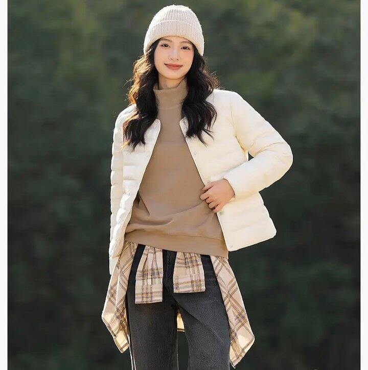 雪中飞圆领羽绒服