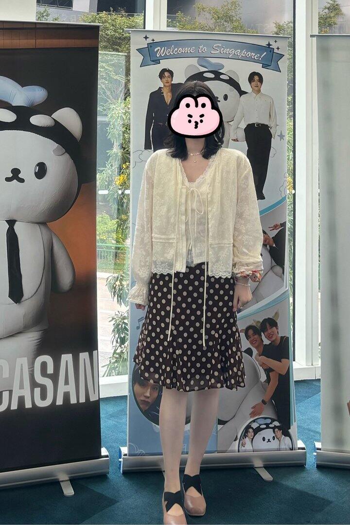 OOTD- Cider波点裙官搭一套