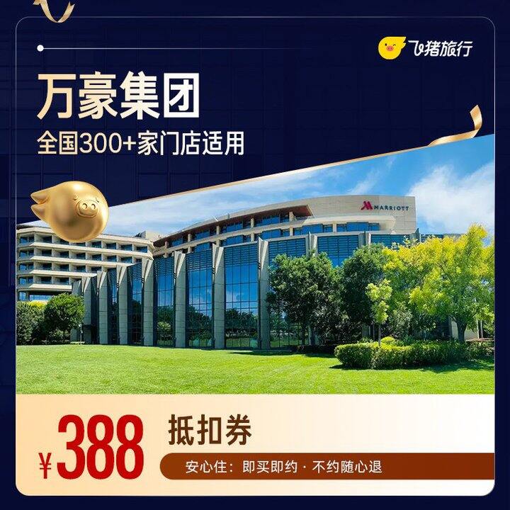 高端酒店通兑券！1晚2晚都有！不用随时退！