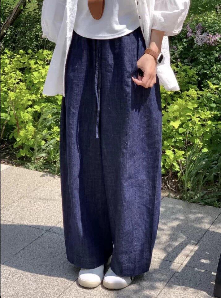 经纬竹节牛仔奶奶裤！💰59.9