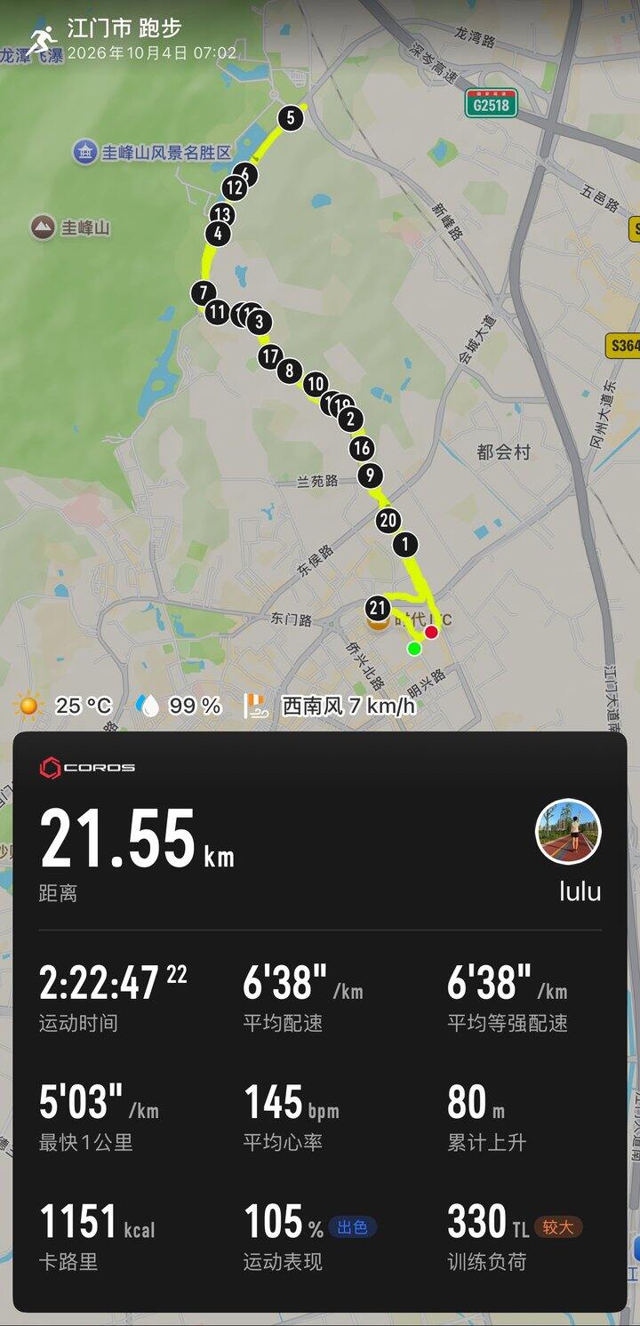 10.4，半马打卡