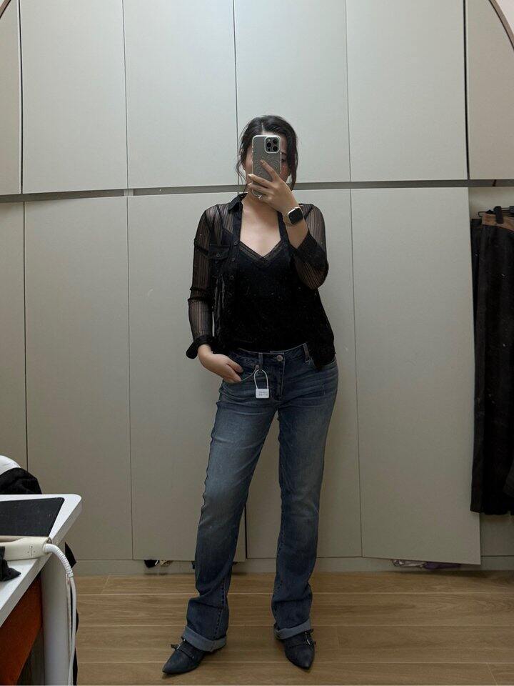 低腰牛仔裤简单晒单