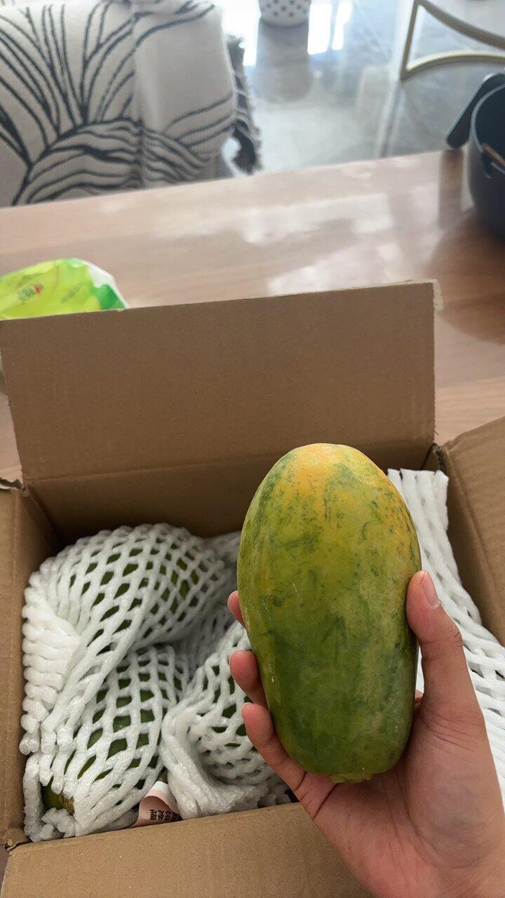 随便买的木瓜超好吃啊