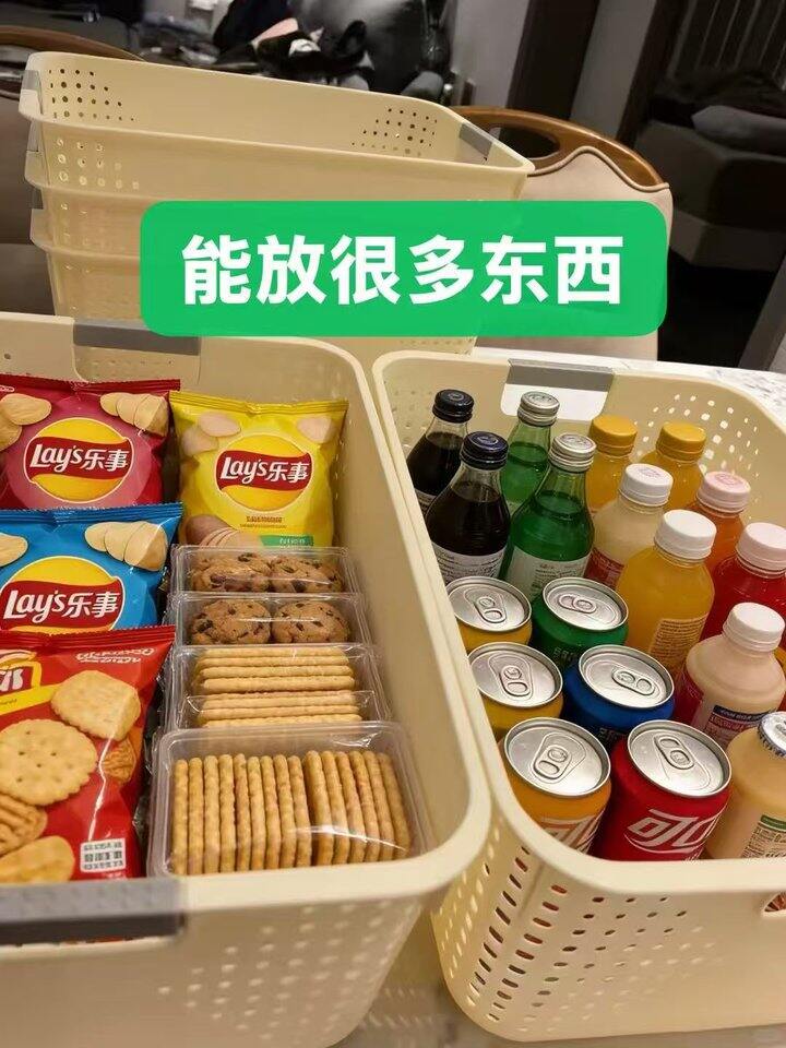 8.9🉐名创同款塑料收纳筐特大号*2个，特大号！！！