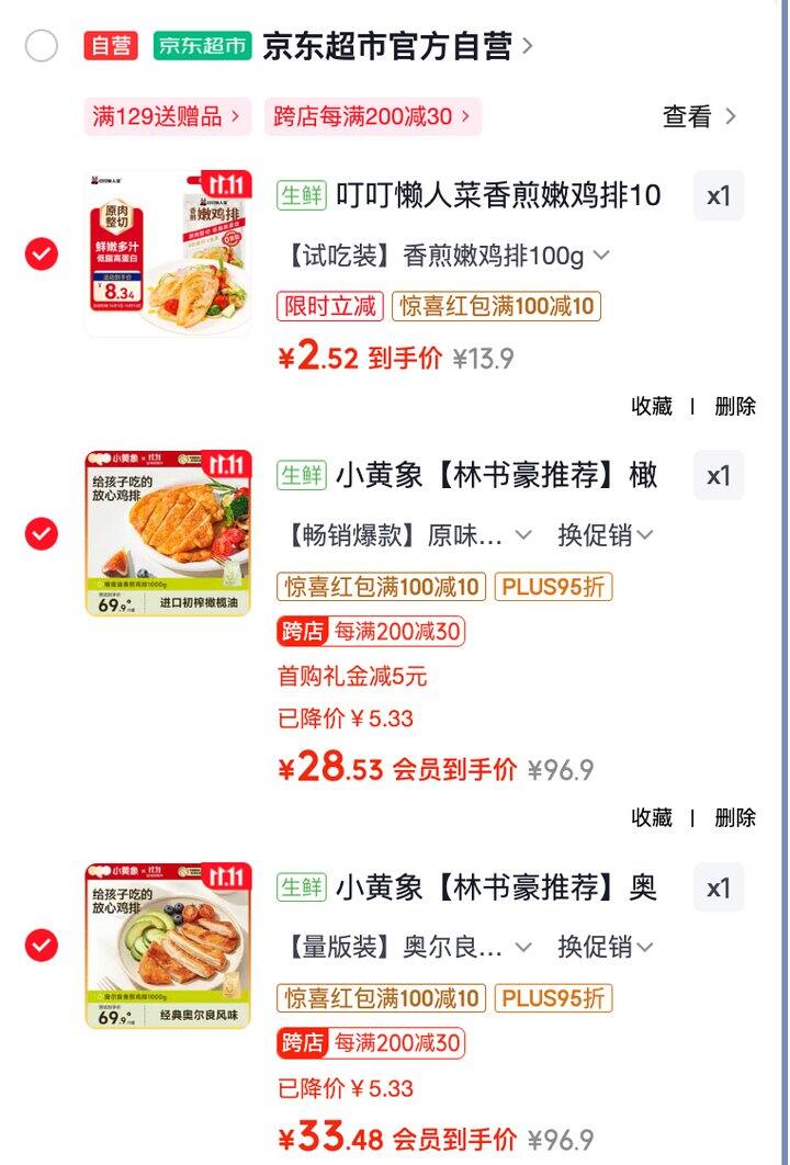 小黄象鸡排，好价