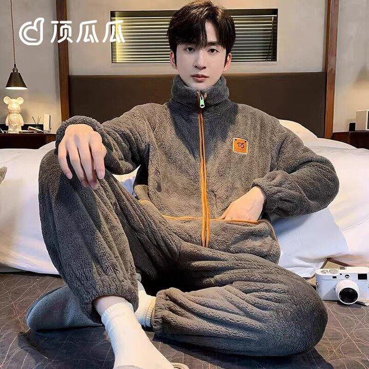 男款法兰绒家居服59.9