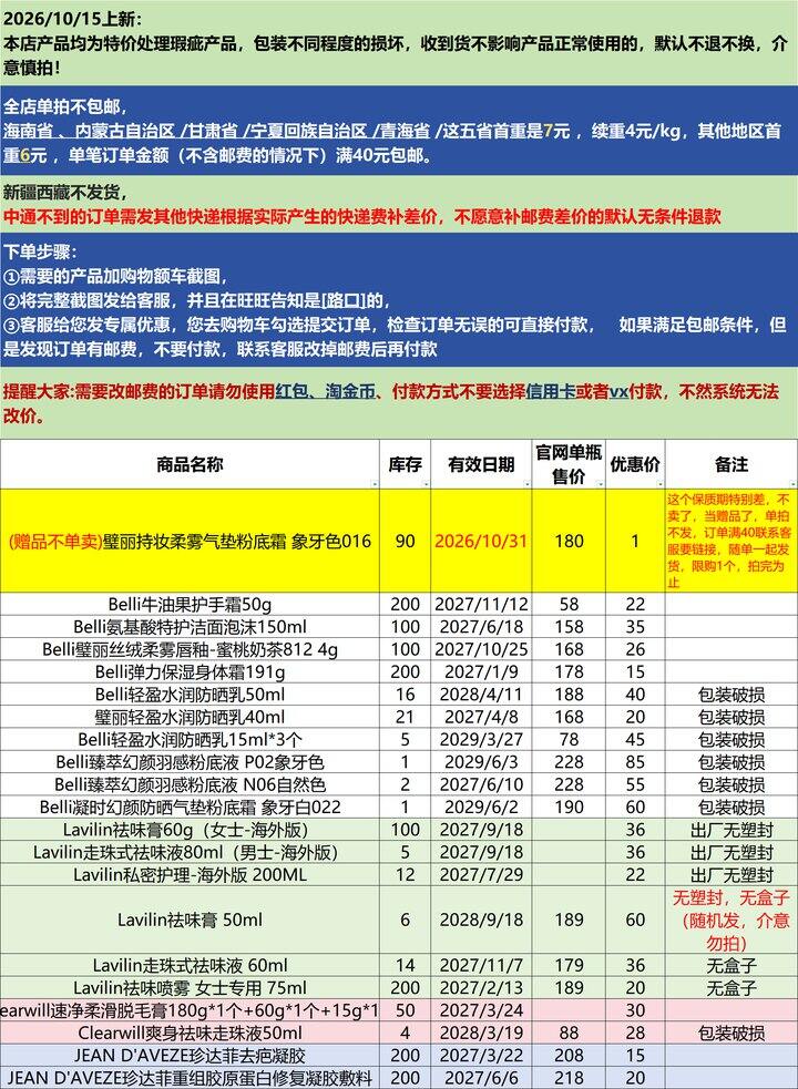 2025/12/15 店铺瑕疵品上新活动
