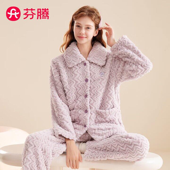 芬腾加绒加厚家居服套装69