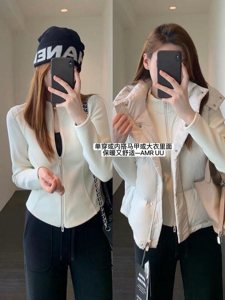 半高领拉绒外套！💰49.9