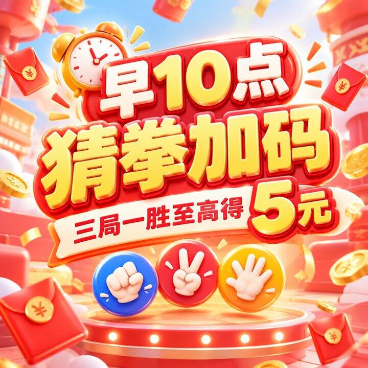 10点猜拳，5元‼️这个简单