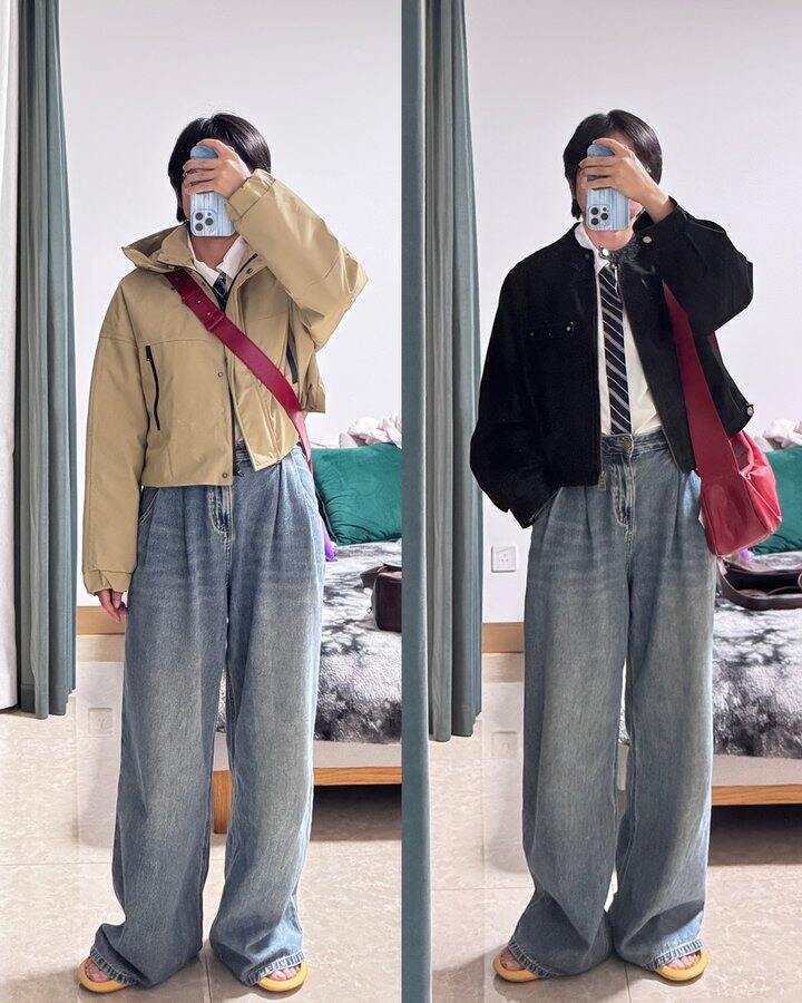 买的红色挎包，满意