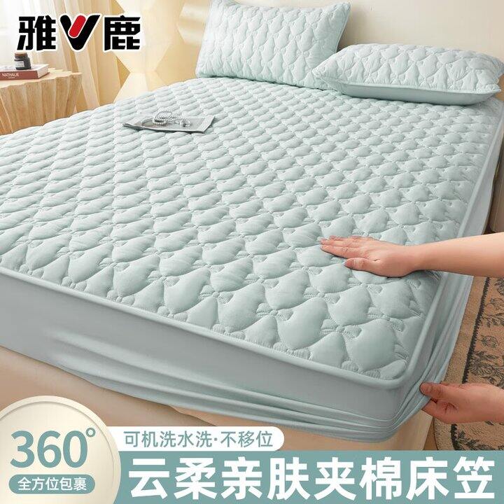 雅鹿夹棉加厚床笠69.9