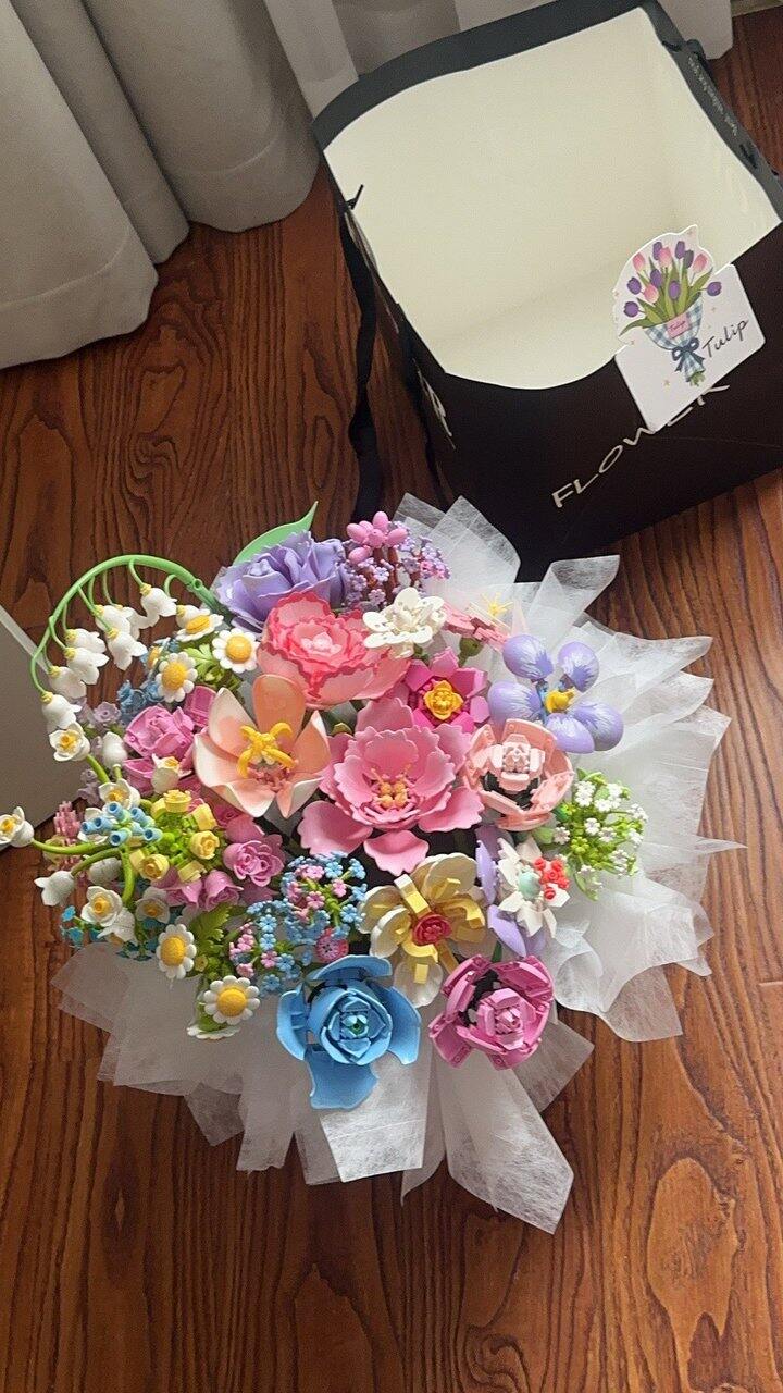 积木花