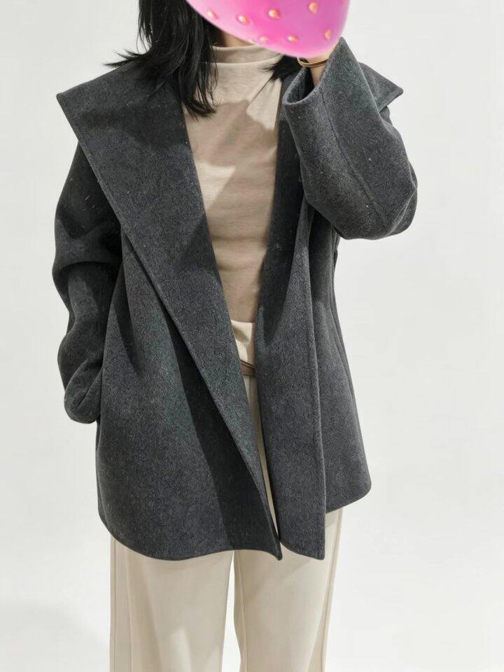 连帽大衣晒图