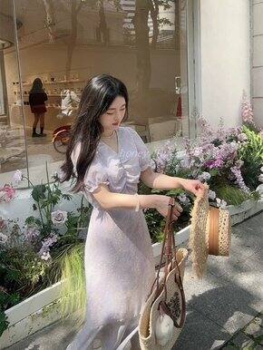苹果型的夏天连衣裙
