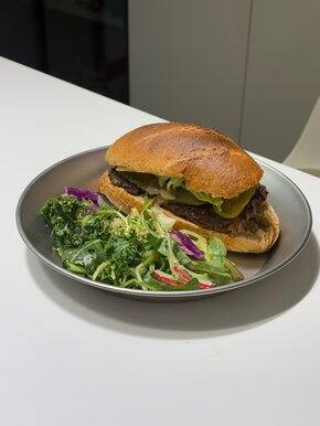 自制健康汉堡三明治🍔肉饼材料